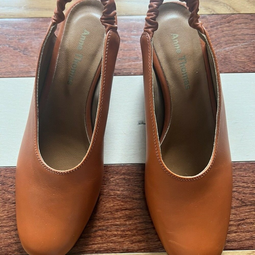 Anne Thomas Jeanne Slingback Pumps Portugal 37.5 Excellent Pristine Condition